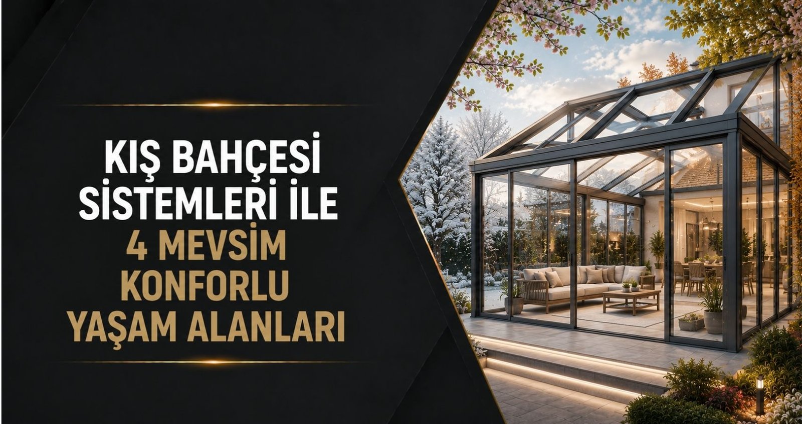 Kış Bahçesi Sistemleri ile 4 Mevsim Konforlu Yaşam Alanları 